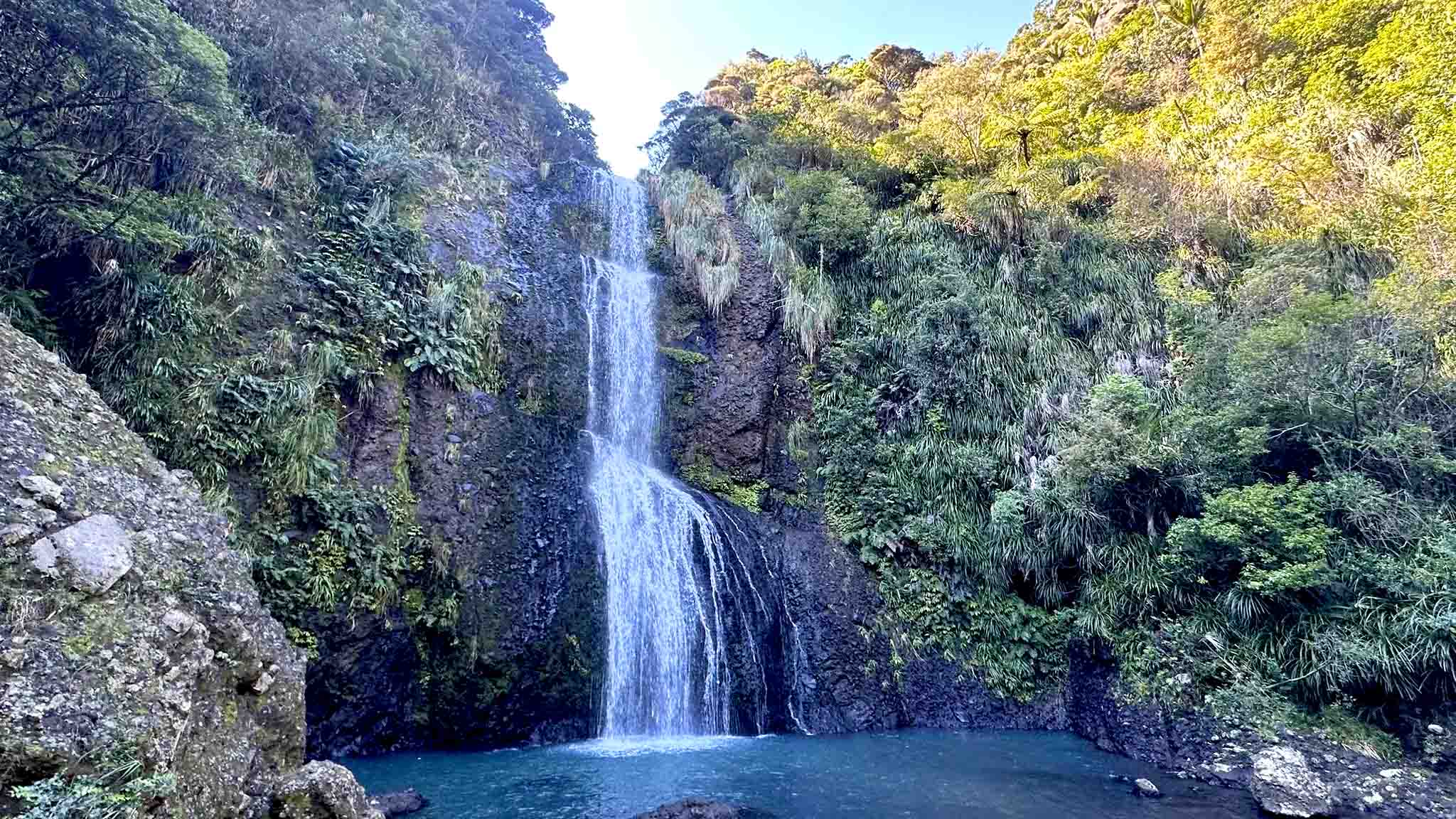 Kitekite Falls Piha New Zealand